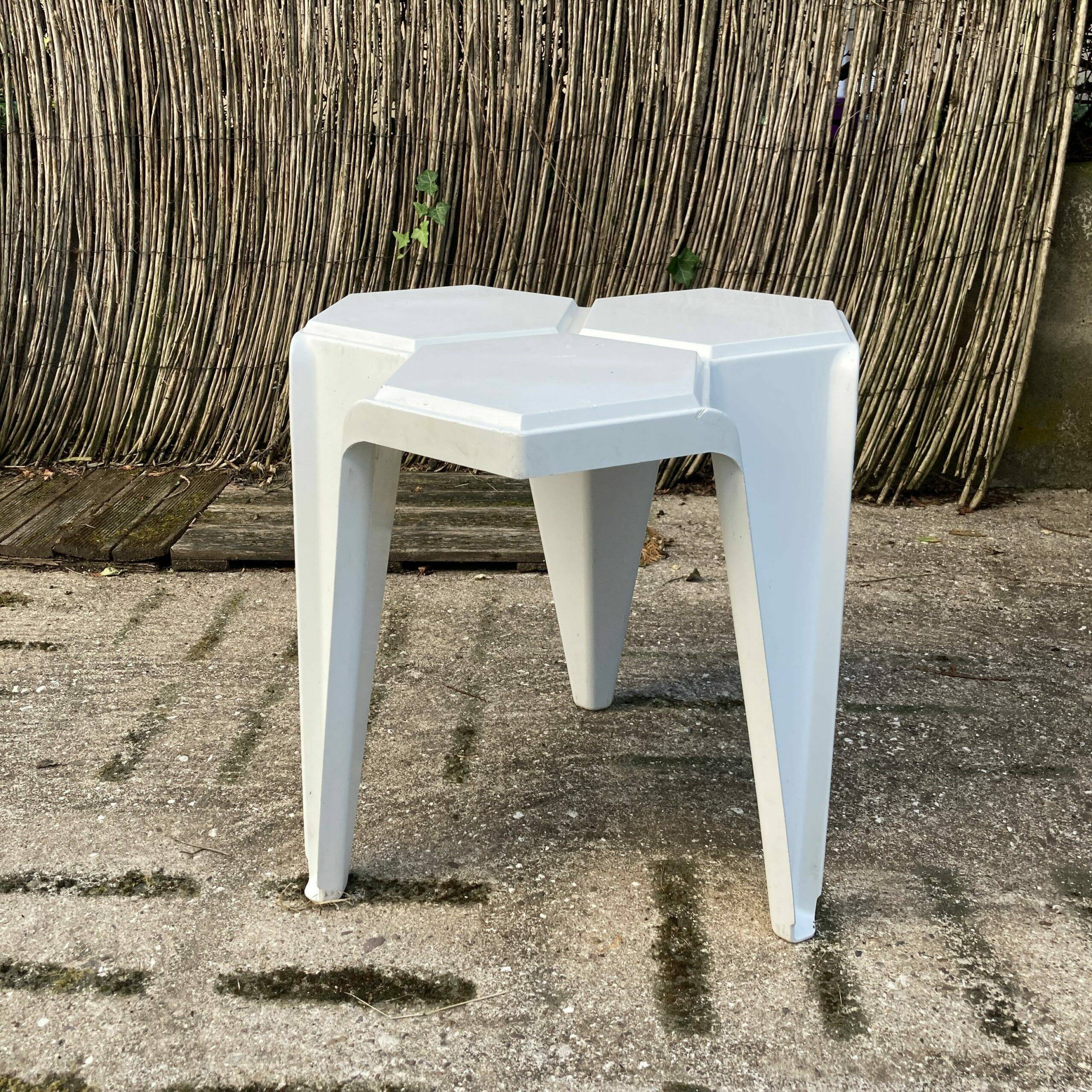 Vintage plastic side table