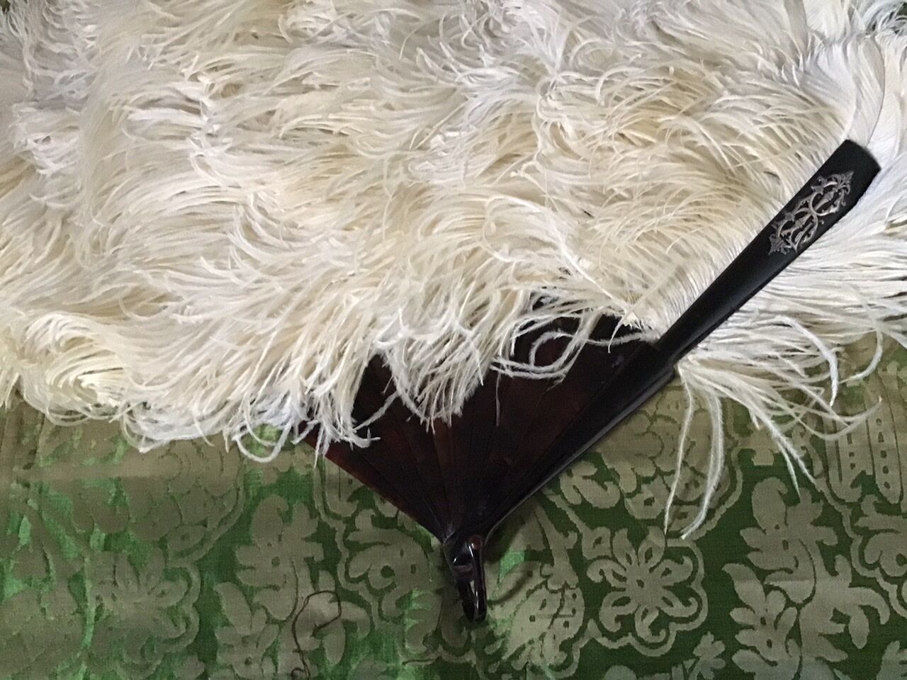 Fan scale ostrich feathers Napoleon III