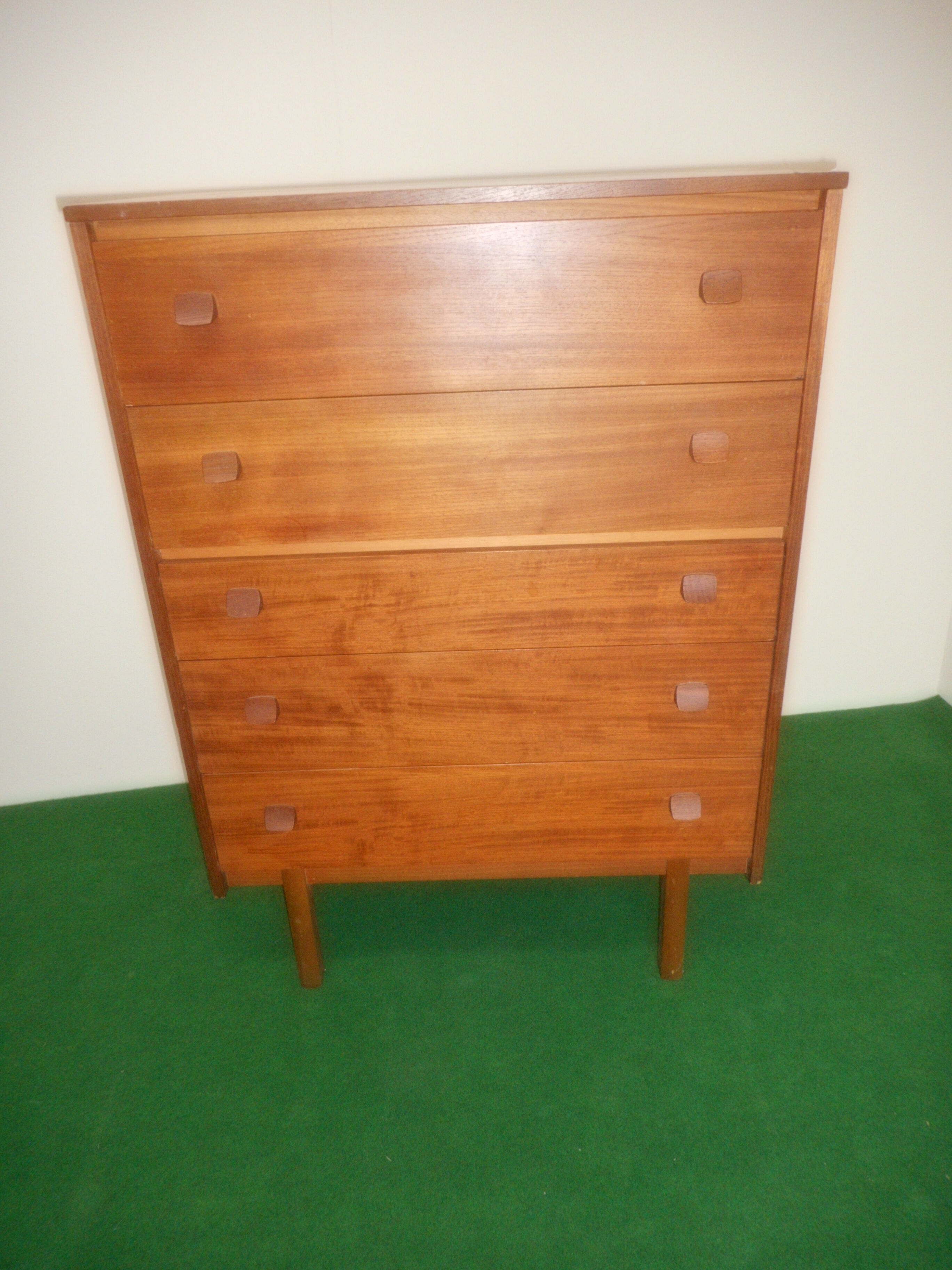 Vintage teak chest of drawers