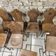 Lot chaises bistrot alsacienne 1960
