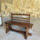 Rustic/brutalised entrance bench
