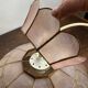 Mother-of-pearl and brass pendant light, 1970s