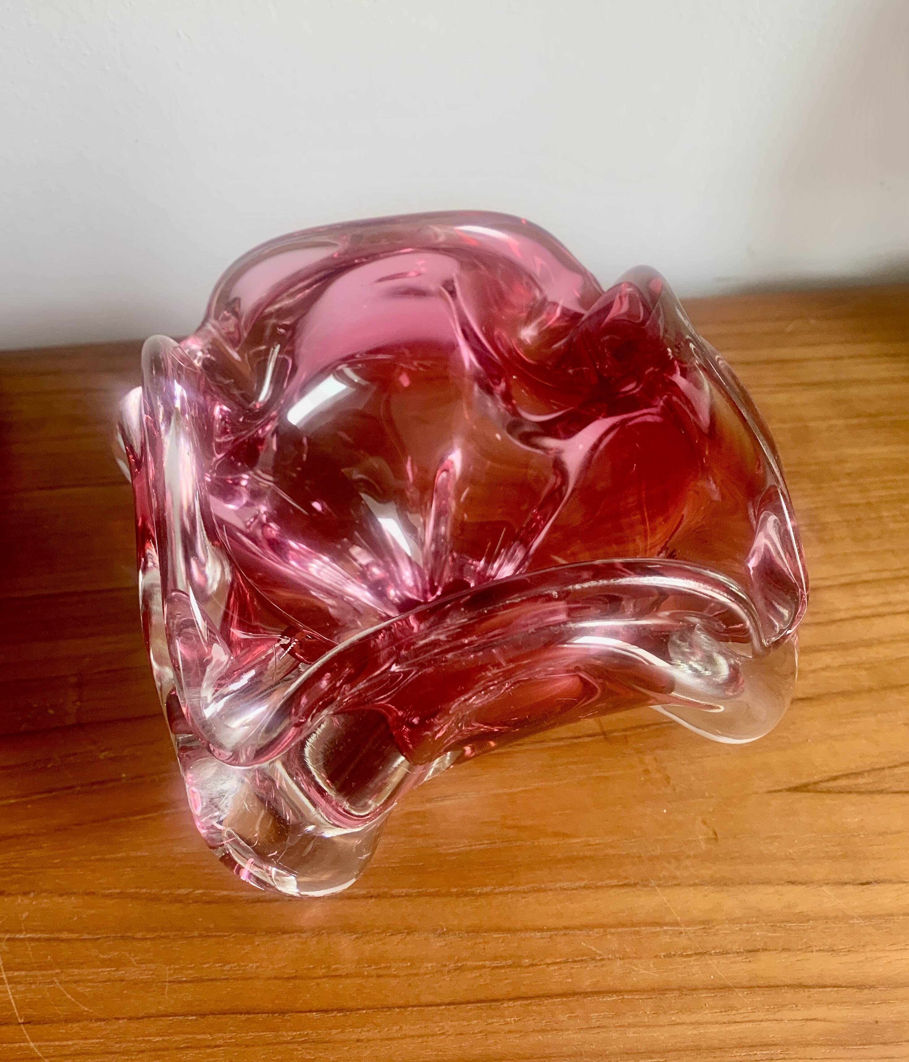 Ashtray by Jozef Hospodka for Chribska Sklarna, 1960s