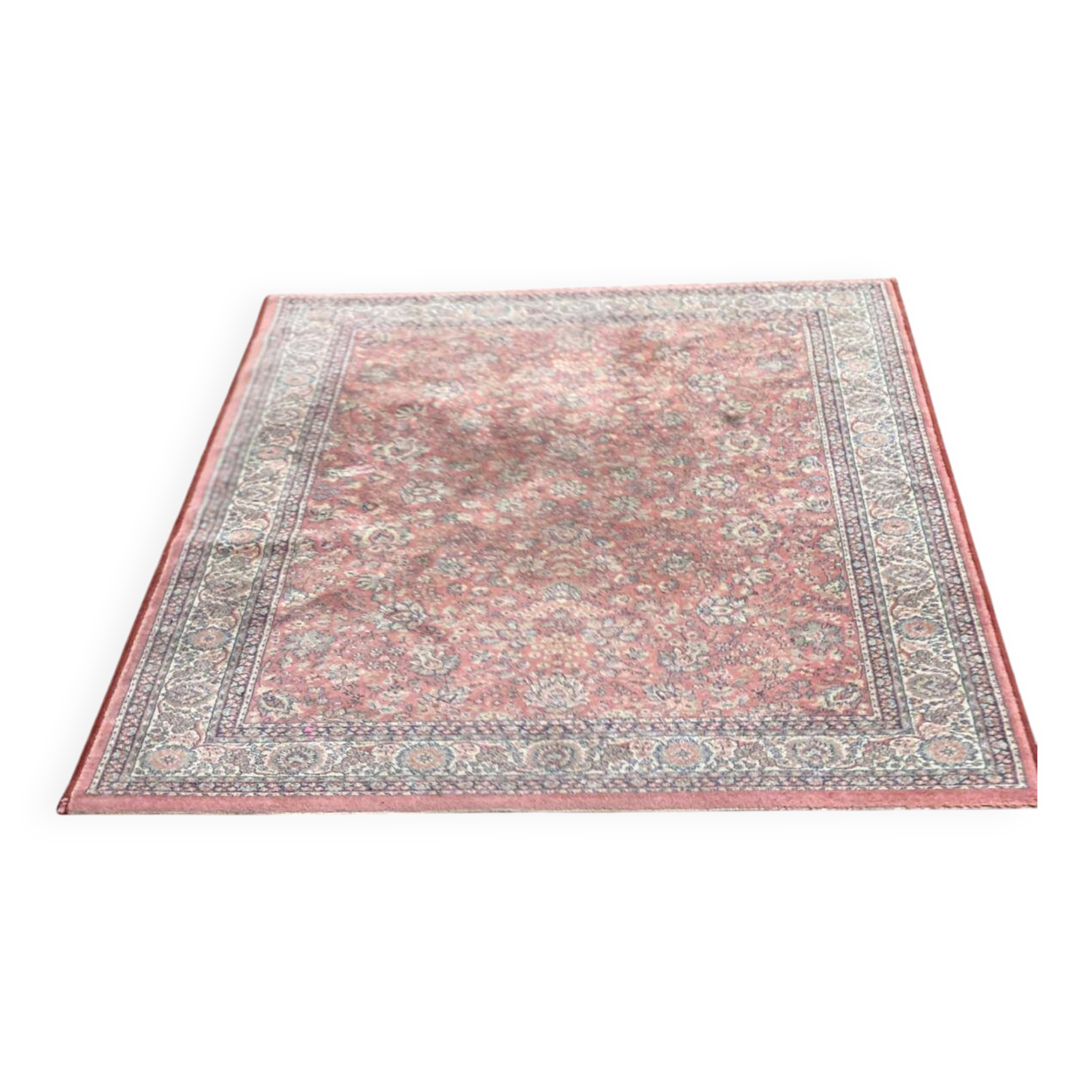 Persian rug burgundy wool 135x195cm