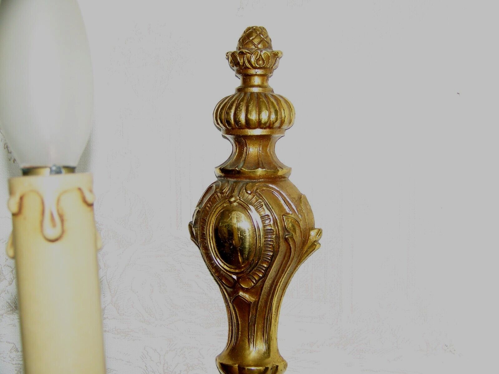 Pair of brass sconces