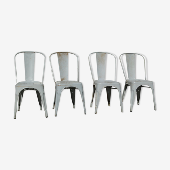 Suite of 4 Tolix chairs by Xavier Pauchard 1930