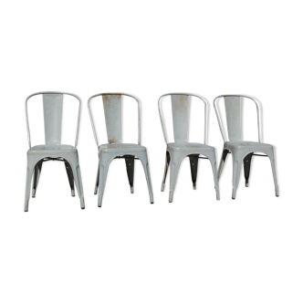 Suite of 4 Tolix chairs by Xavier Pauchard 1930