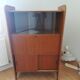 Scandinavian vintage design secretary with window and closet