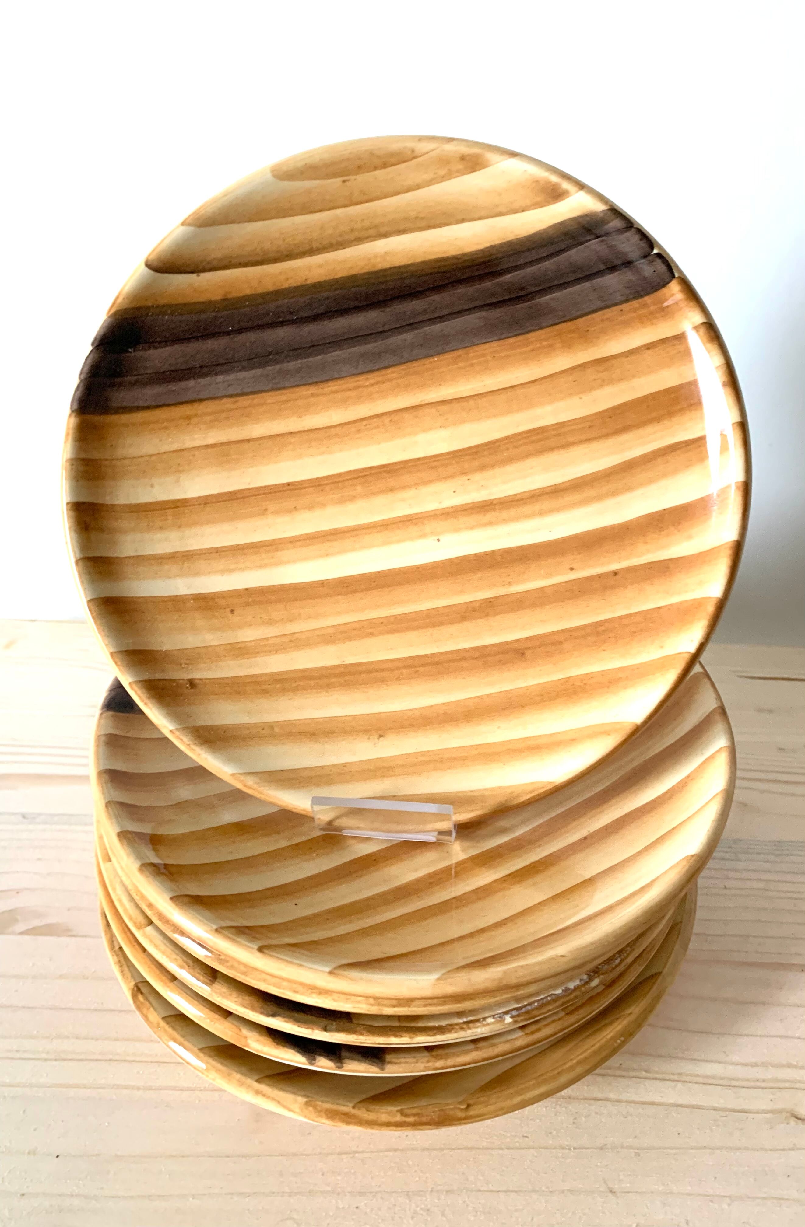 Dessert plates Vallauris Grandjean Jourdan