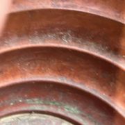 Dinanderie - Art Deco vase signed JC = J. Chesnais Villedieu circa 1930 copper