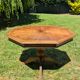 Table de salle à manger octogonale extensible en bois