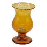 Vintage bubble glass vase / tealight holder, Avallon