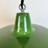 Industrial Green Enamel Factory Pendant Lamp, 1960s