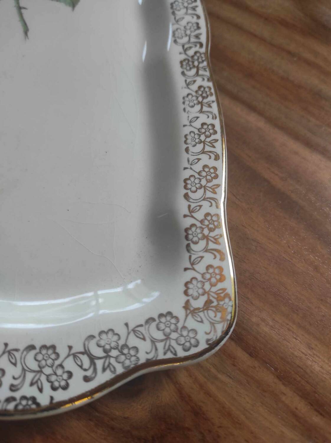 Cake dish signed Sarreguemines