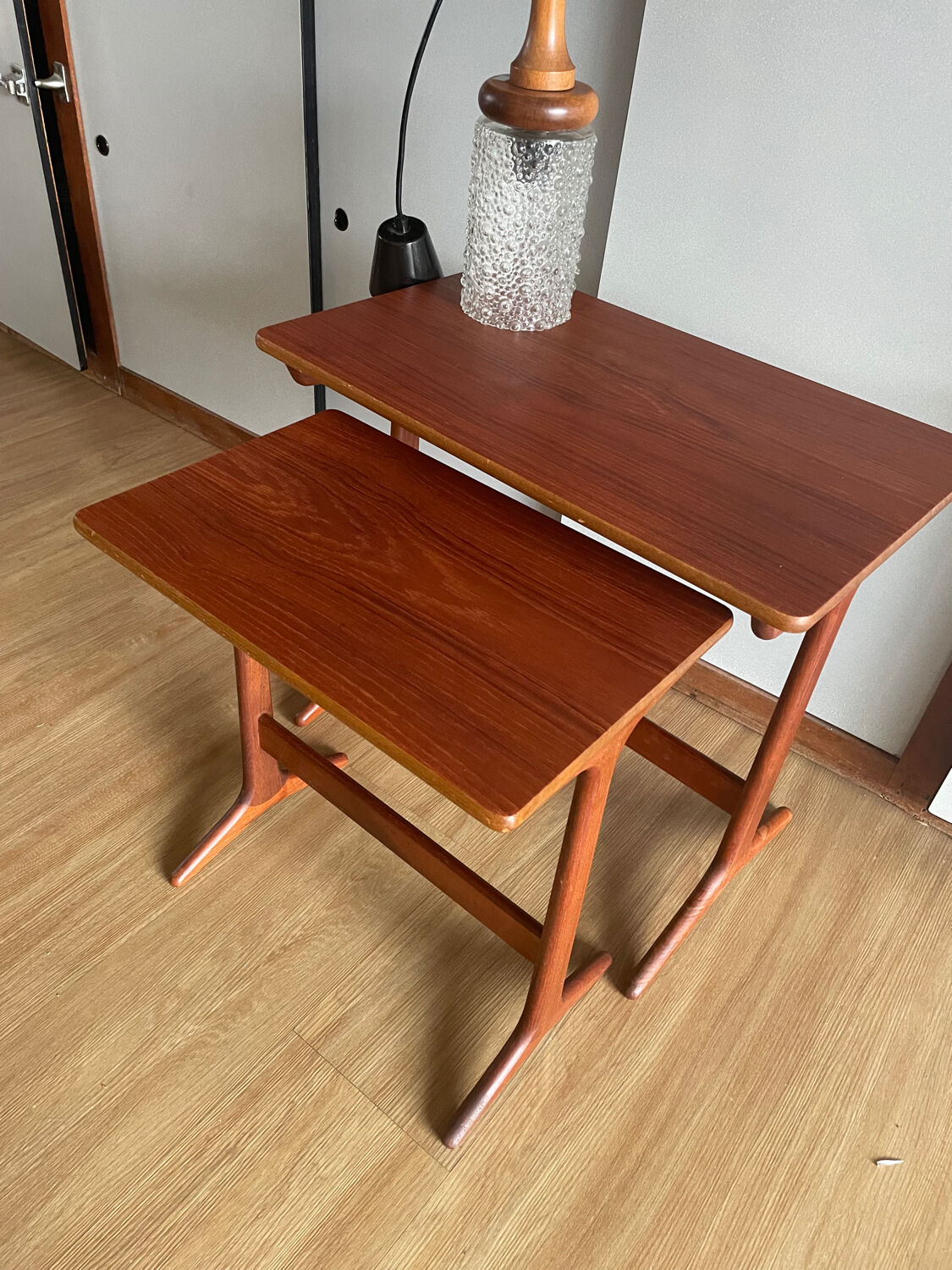 2 Danish nesting tables