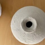 Lot de 3 vases grès blanc