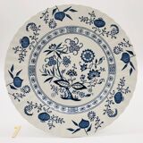 6 Dinner plates, J & G Meakin Classic White Blue Nordic.