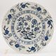 6 Dinner plates, J & G Meakin Classic White Blue Nordic.