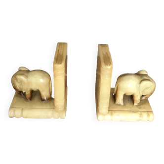 Pair of Herna elephant bookends