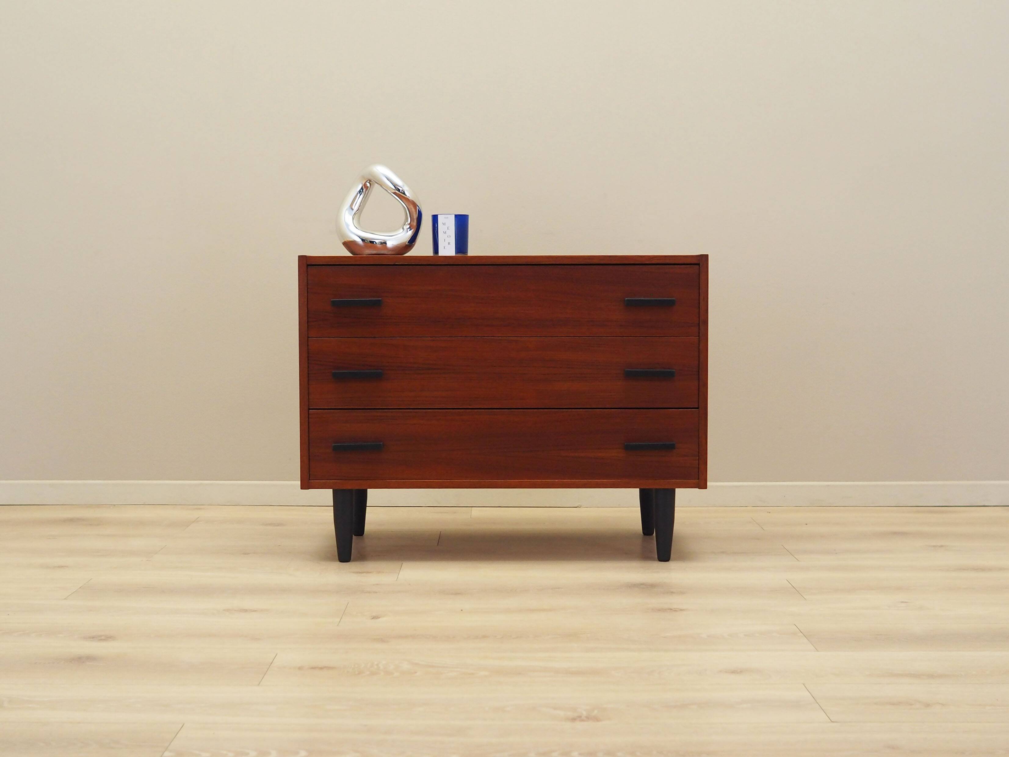 Teak chest of drawers, Danish design, 1980s, production: Denmark