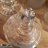 Cut crystal candy pot h 33 cm