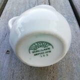 Trio de pot à lait en porcelaine blanche