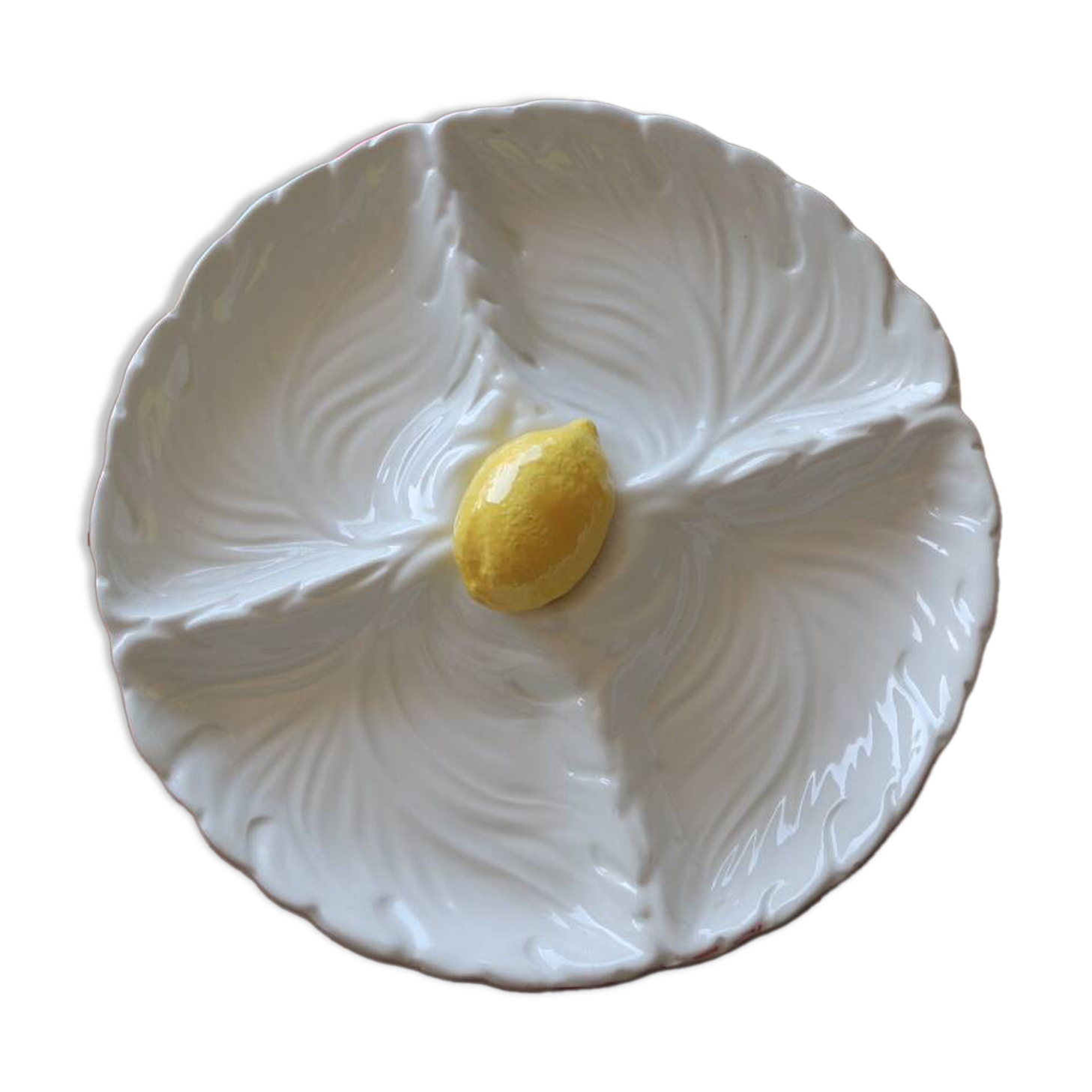 Italian ceramic lemon aperitif dish