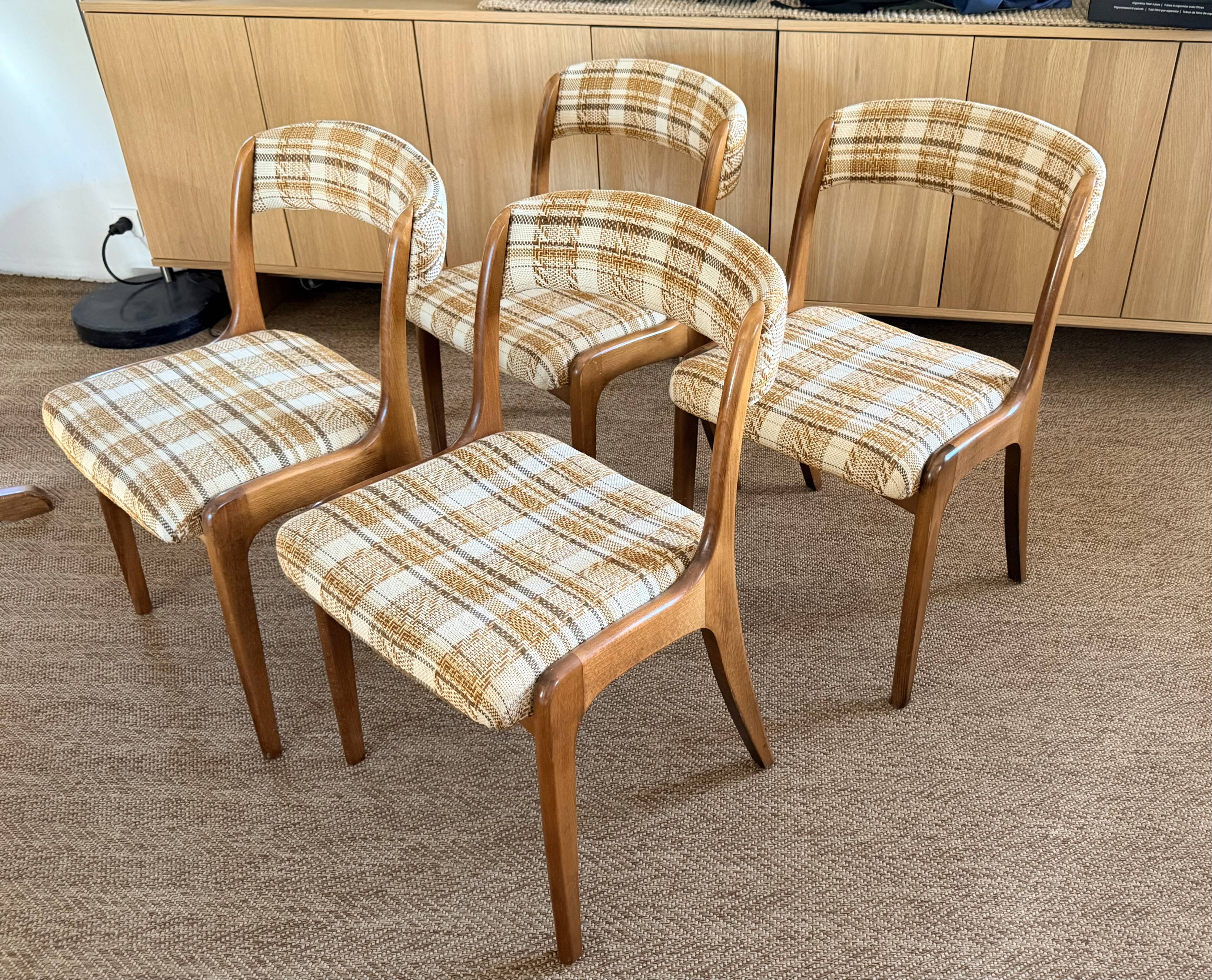Lot de 4 chaises vintage self