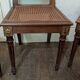 Set of 6 Louis XVI chairs in marquetry wood and caning.