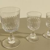 Set of old glasses and carafes cristal saint lambert
