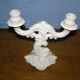 Old porcelain candle holder Capo Di Monte 2 branches