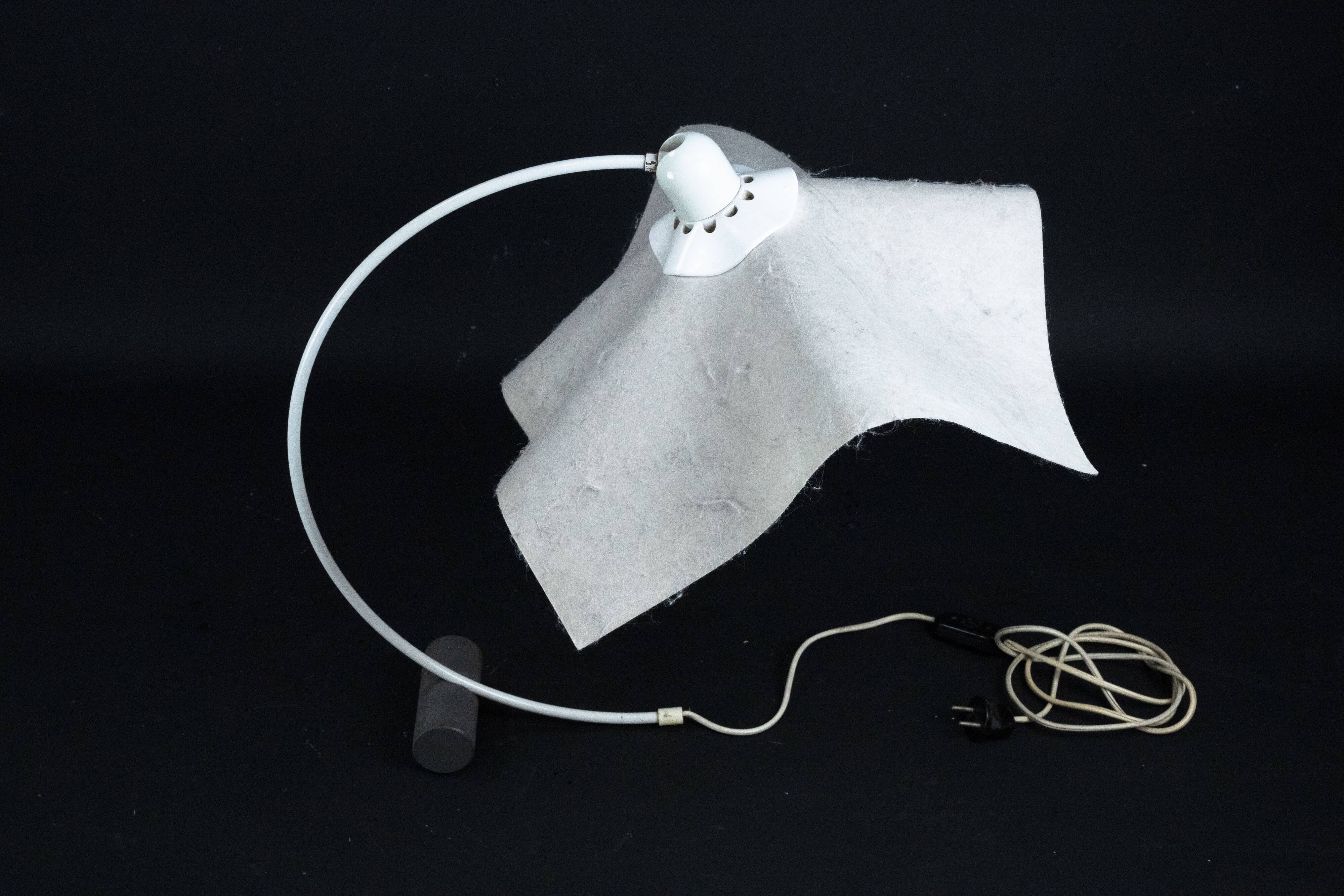 Vintage Area Curva Lamp by Mario Bellini. Italy 1970s