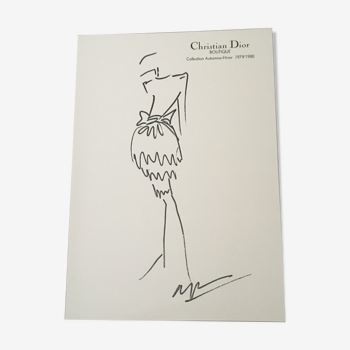 Illustration de mode de presse Christian Dior  collection 79/80