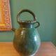 Jug, glazed earthenware gargoulette, Provence