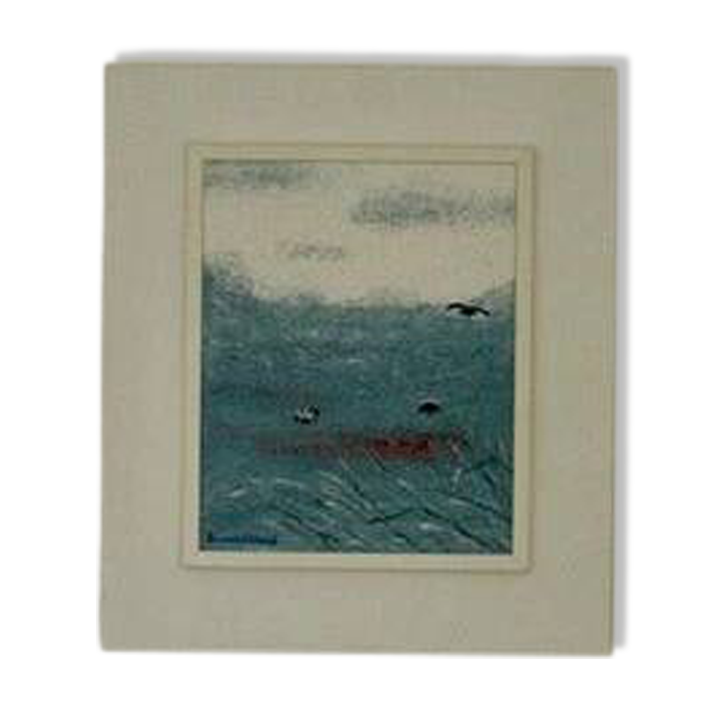 Oil on Canvas “Orrtupparna Samlas” by Bruno Wiklund,Vintage & Framed 61x53cm