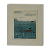 Oil on Canvas “Orrtupparna Samlas” by Bruno Wiklund,Vintage & Framed 61x53cm