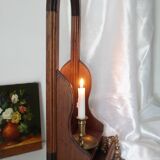 Vintage wooden table dressing table mirror 28x67cm