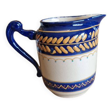 Cider jug or ceramic milk pot HB Henriot Quimper Brittany