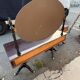 Coiffeuse triptyque vintage 1960s en acajou– signée G. Blouin Nantes