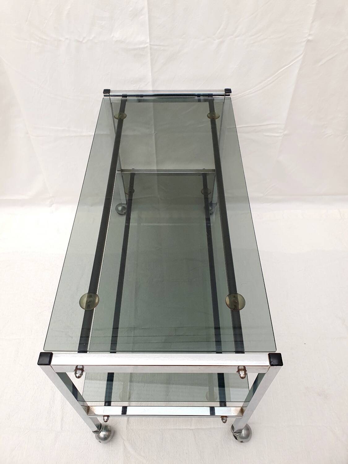 Vintage chrome console