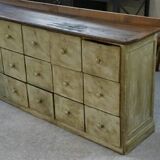 Meuble de métier patiné 24 tiroirs 1950’s