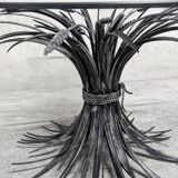 Coffee table with ears of wheat, "Coco Chanel" by Goossens, Circa 1970