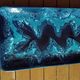 Blue rectangular plate Vallauris