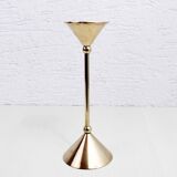 Scandinavian brass candle holder