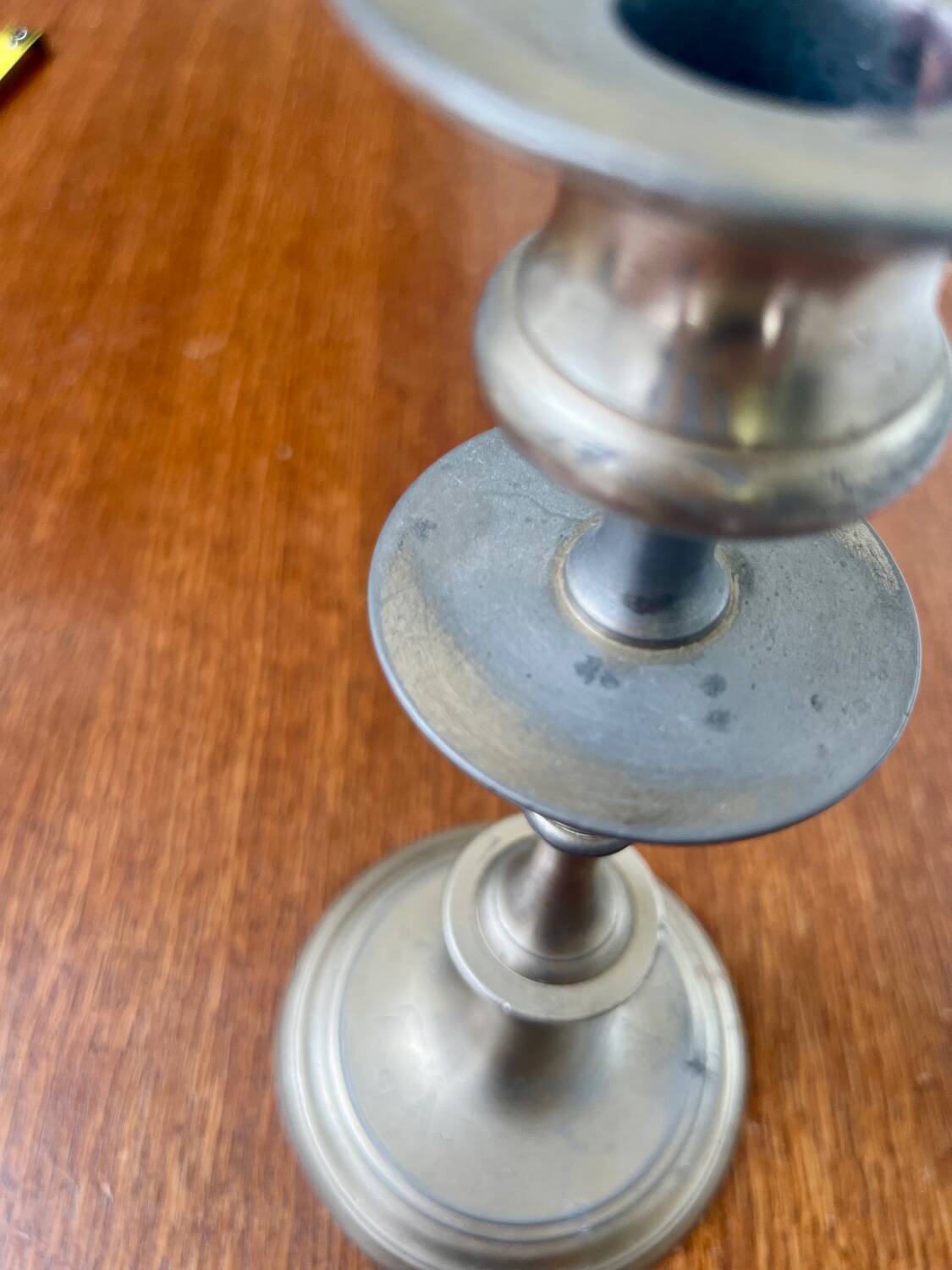 Antique metal candlestick