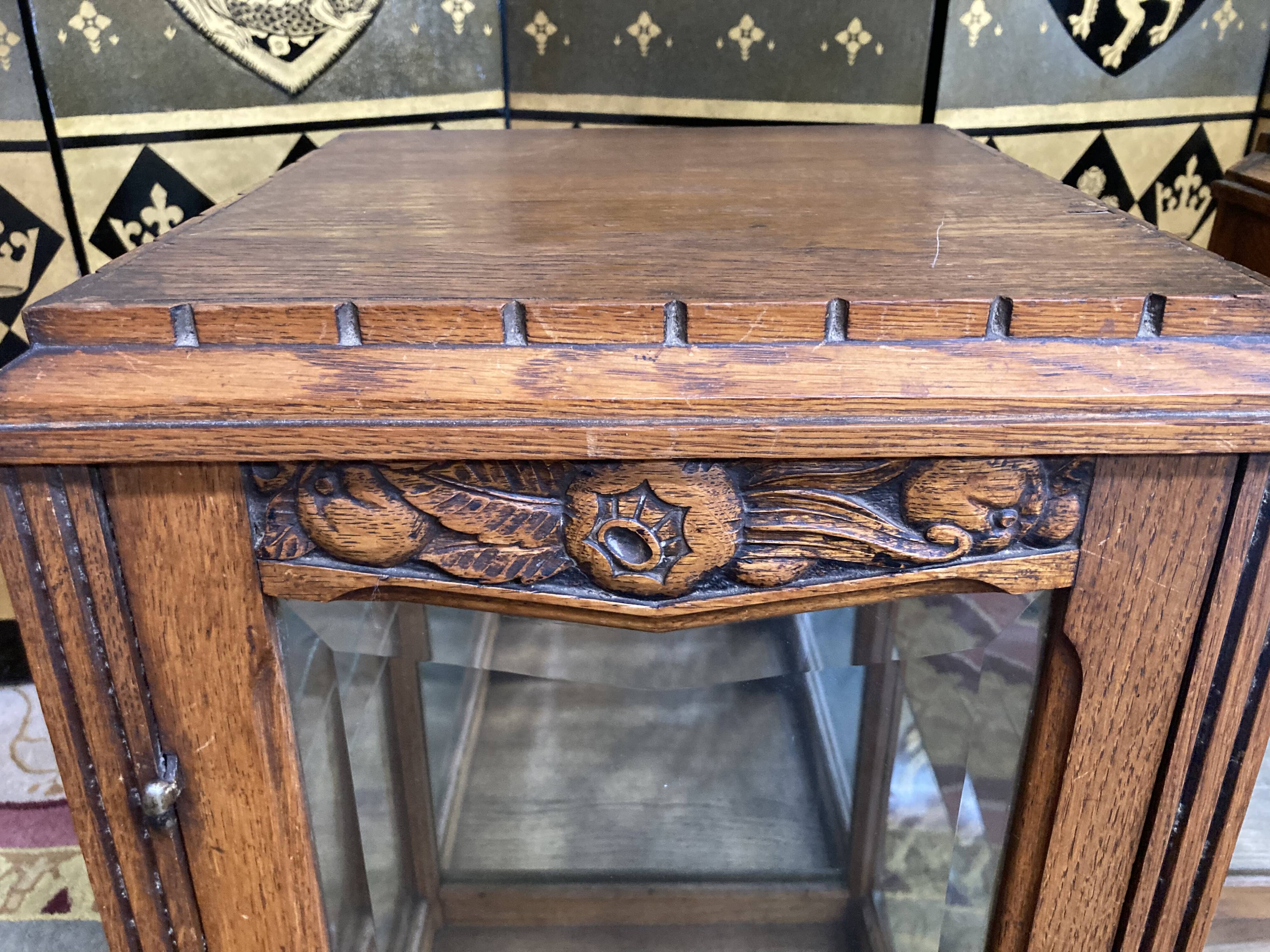 Pair of art deco showcases