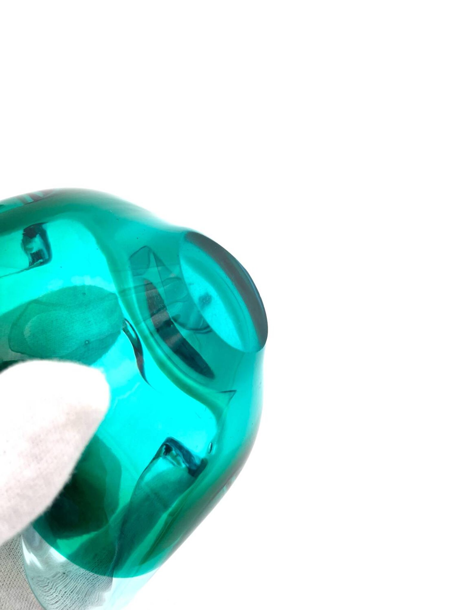 Murano Sommerso bowl - Flavio Poli - Sapphire Blue & Emerald
