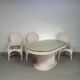 Pensil reed / Split reed table / 3 × chair / dining set