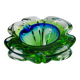 Sommerso green and blue pocket emptier by Flavio Poli for Seguso, Murano glass, Italy, 1970