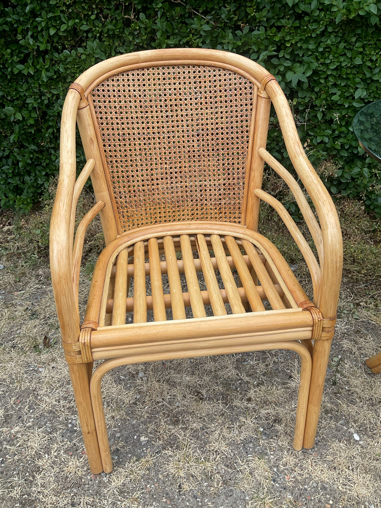 1970s-80s rattan living room set